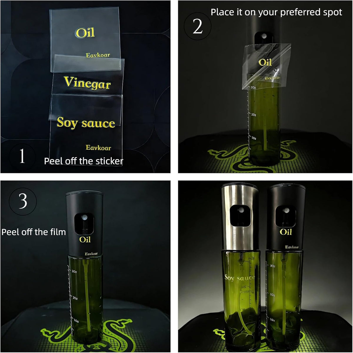 2-in-1 Premium Olive Oil Sprayer Bottle - view 6