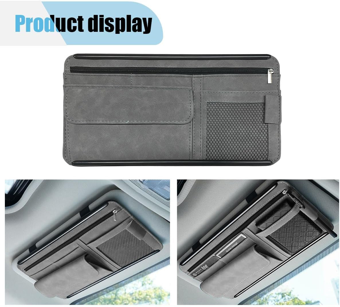 Suede Car Visor Organizer - view 5