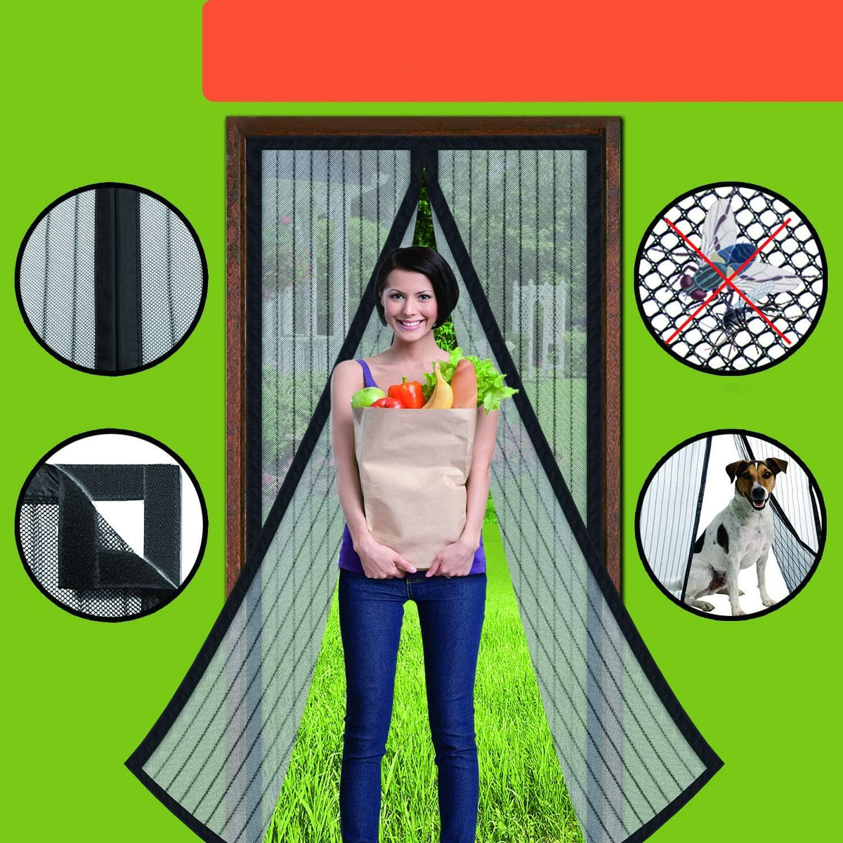 Hands-Free Magnetic Screen Door - view 2