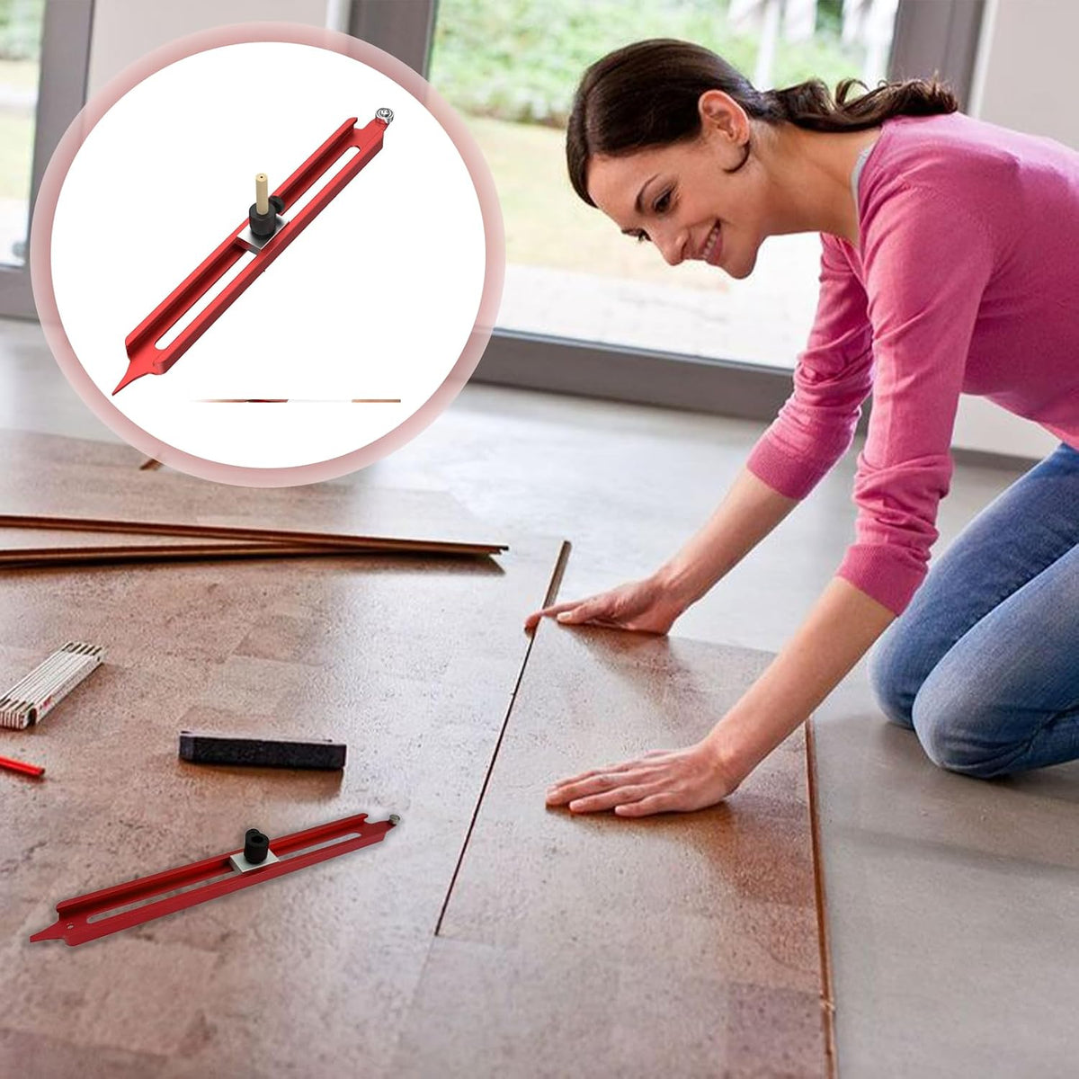 Adjustable Aluminium Contour Scribe Tool - view 5