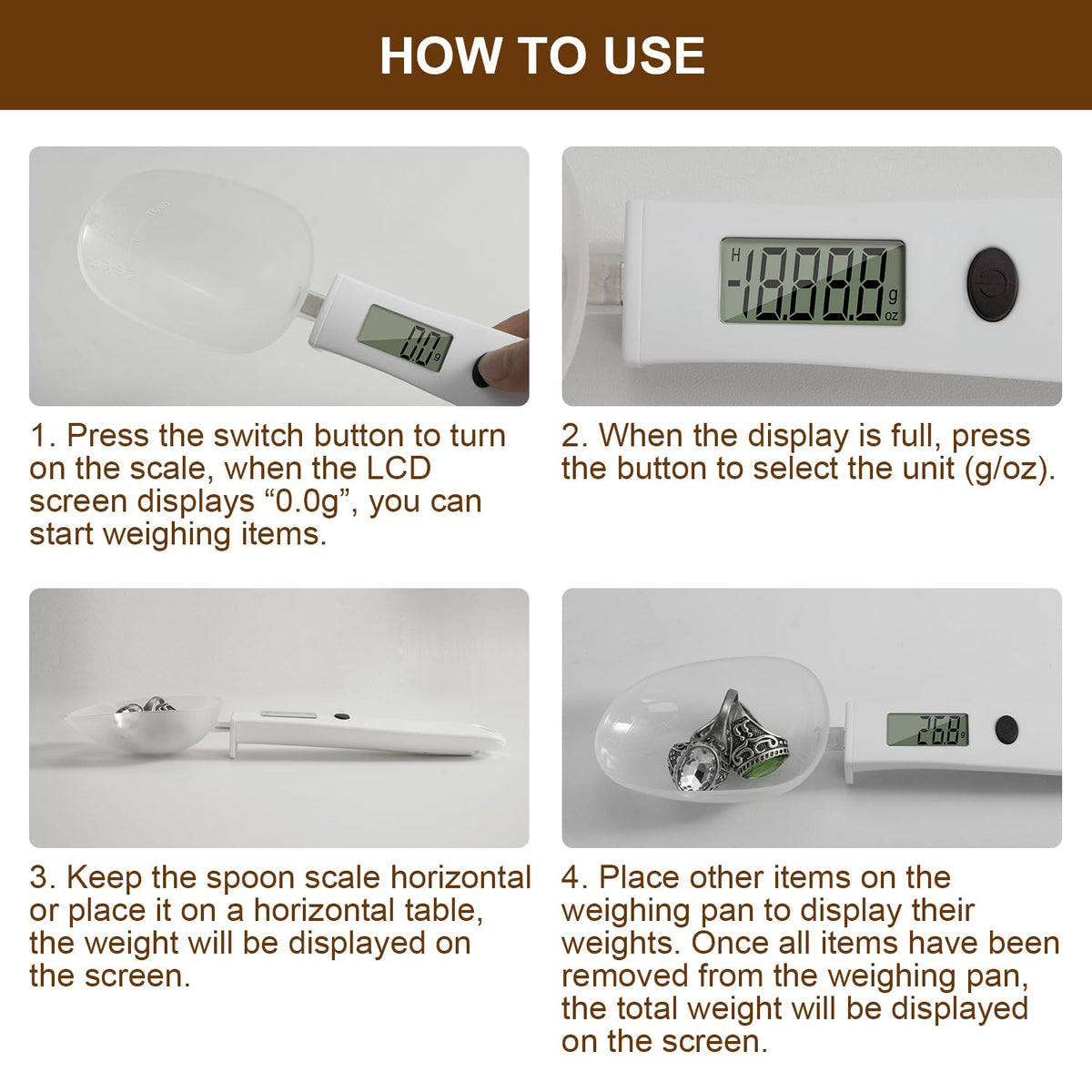 Digital Measuring Spoon Scale with LCD Display - view 6