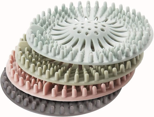 Silicone Drain Hair Catchers – 4 Pack
