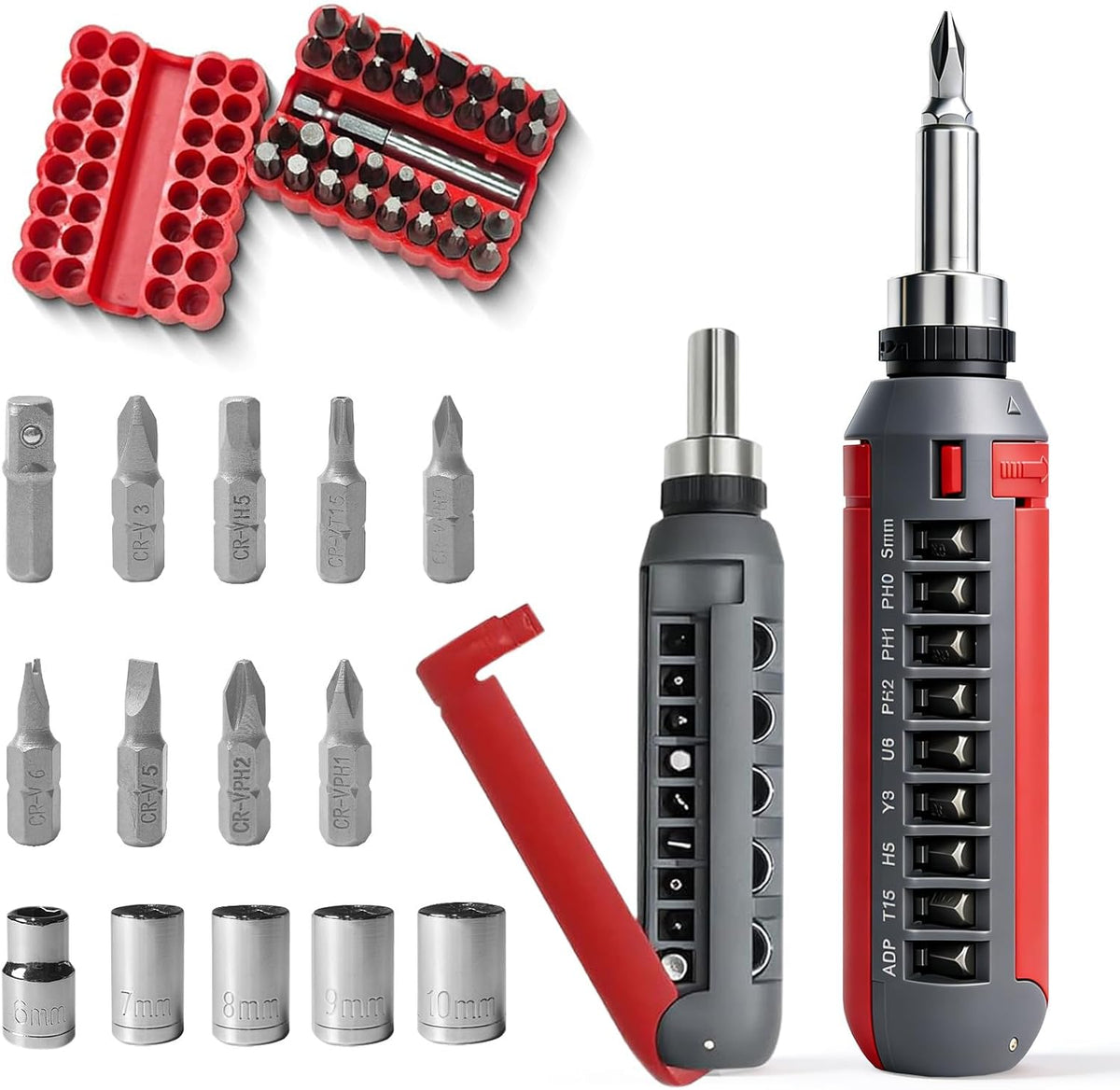 47-Bit Magnetic Ratcheting Screwdriver Set