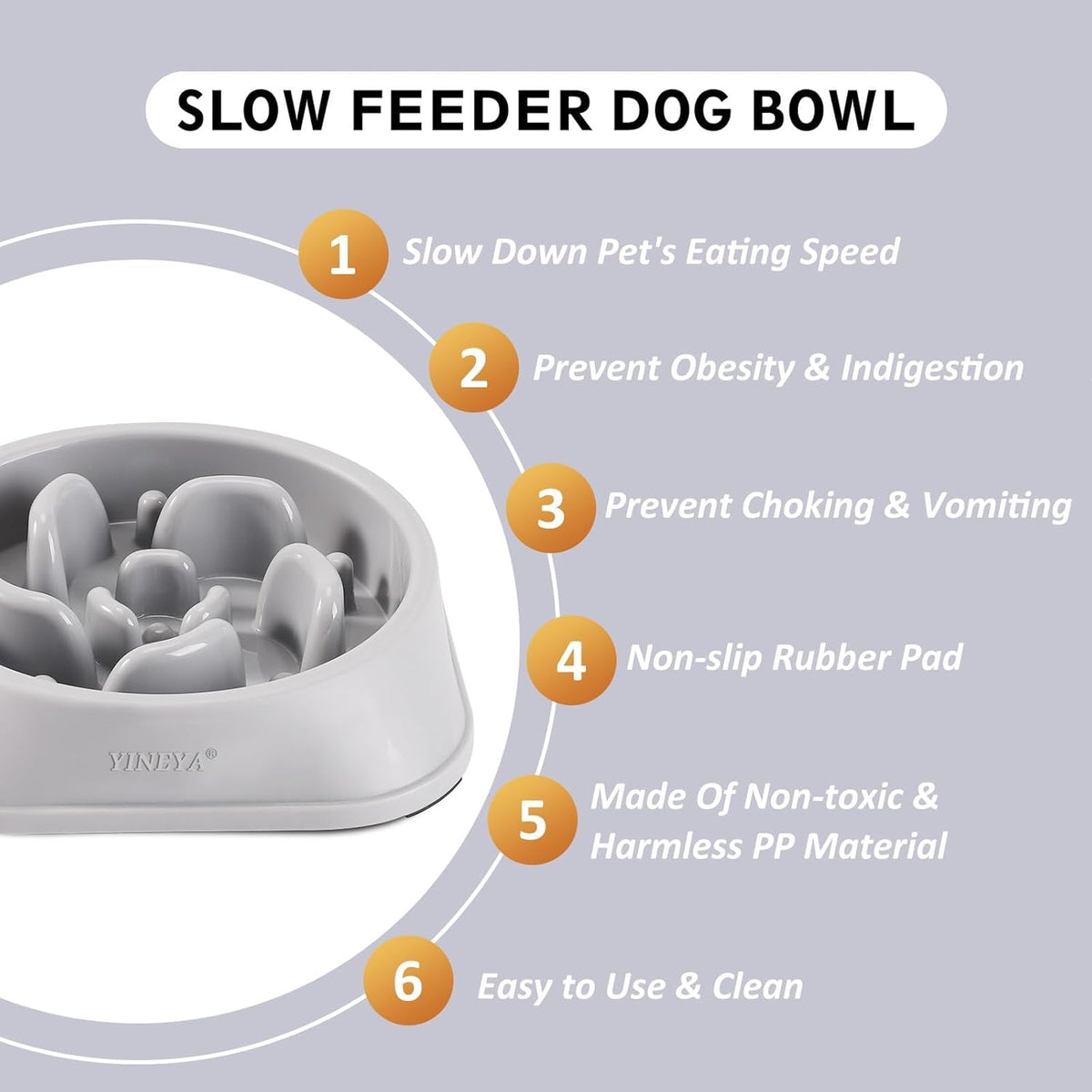 2-Pack Slow Feeder Dog Bowls - view 2