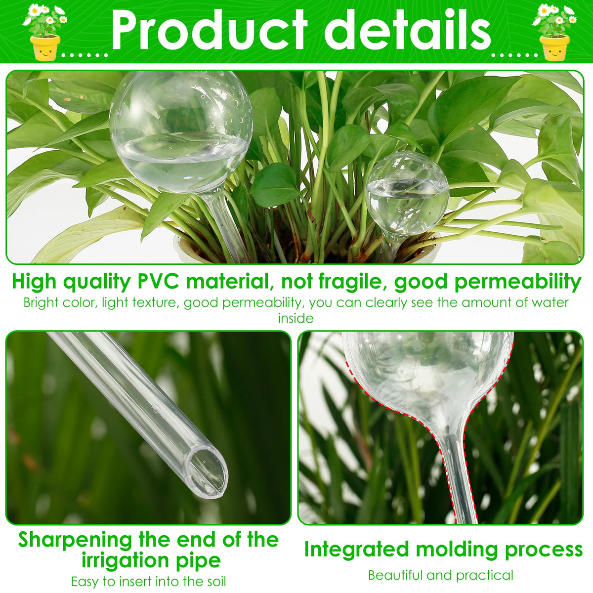 Automatic Plant Watering Globes – 10 Piece Set - view 6