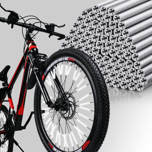 Reflective Bicycle Spoke Clips – 48 Pack