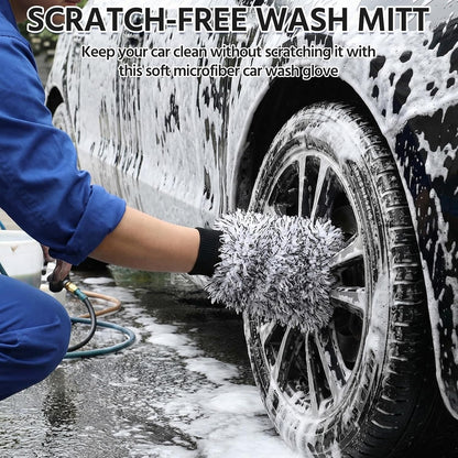 4-Pack Scratch-Free Microfiber Car Wash Mitts - view 6