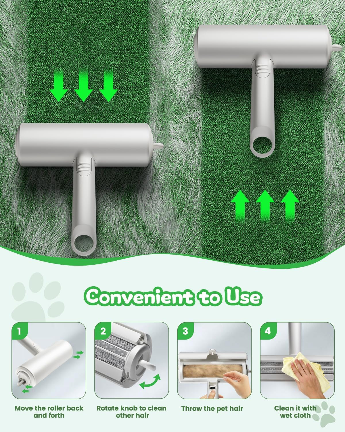 Reusable Pet Hair Remover Roller - view 3