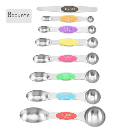 Magnetic Stainless-Steel Measuring Spoon Set - view 8