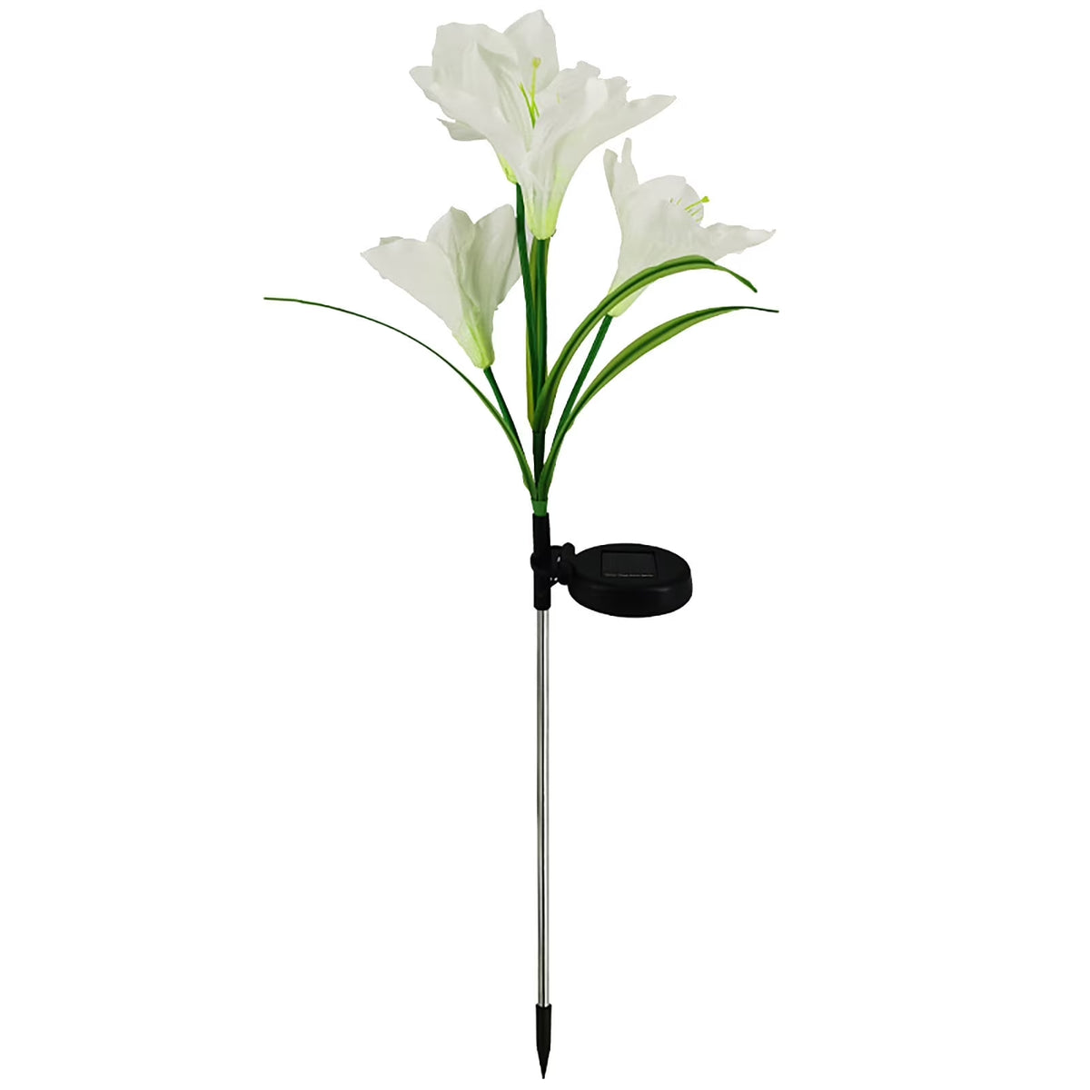 Color-Changing Solar Lily Garden Lights – 4 Pack