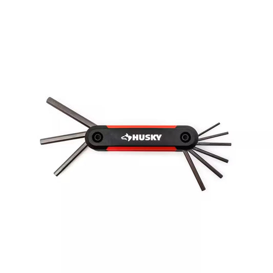 9-Piece SAE Folding Hex Key Set