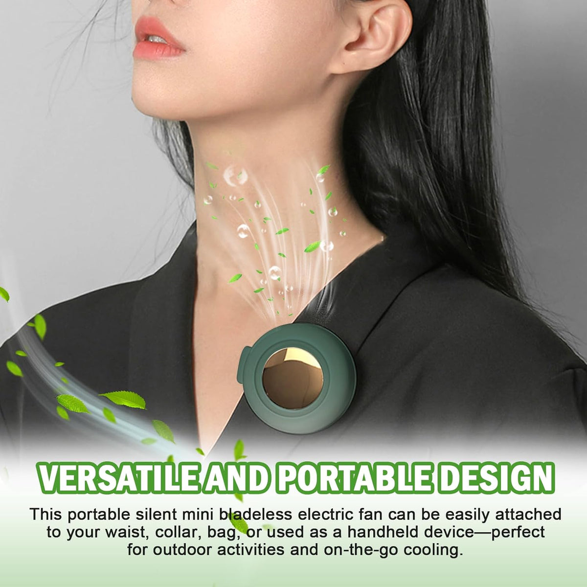 Rechargeable Clip-On Bladeless Mini Fan - view 6