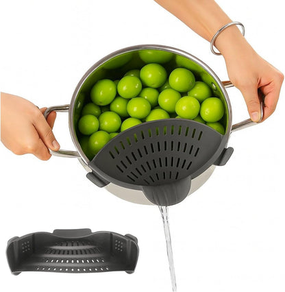 Heat-Resistant Clip-On Silicone Pot Strainer - view 7