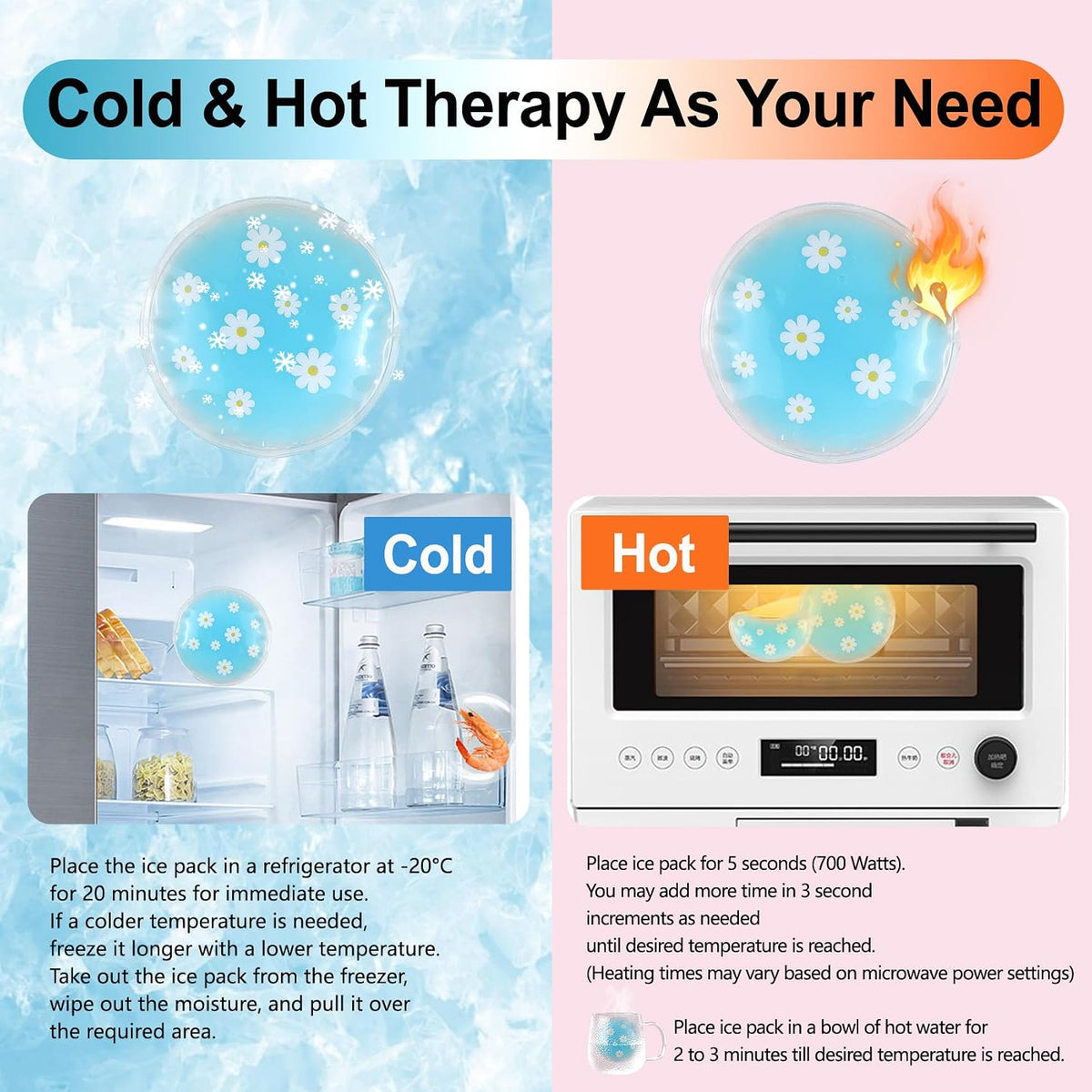 Reusable Hot & Cold Eye Gel Pads - view 5