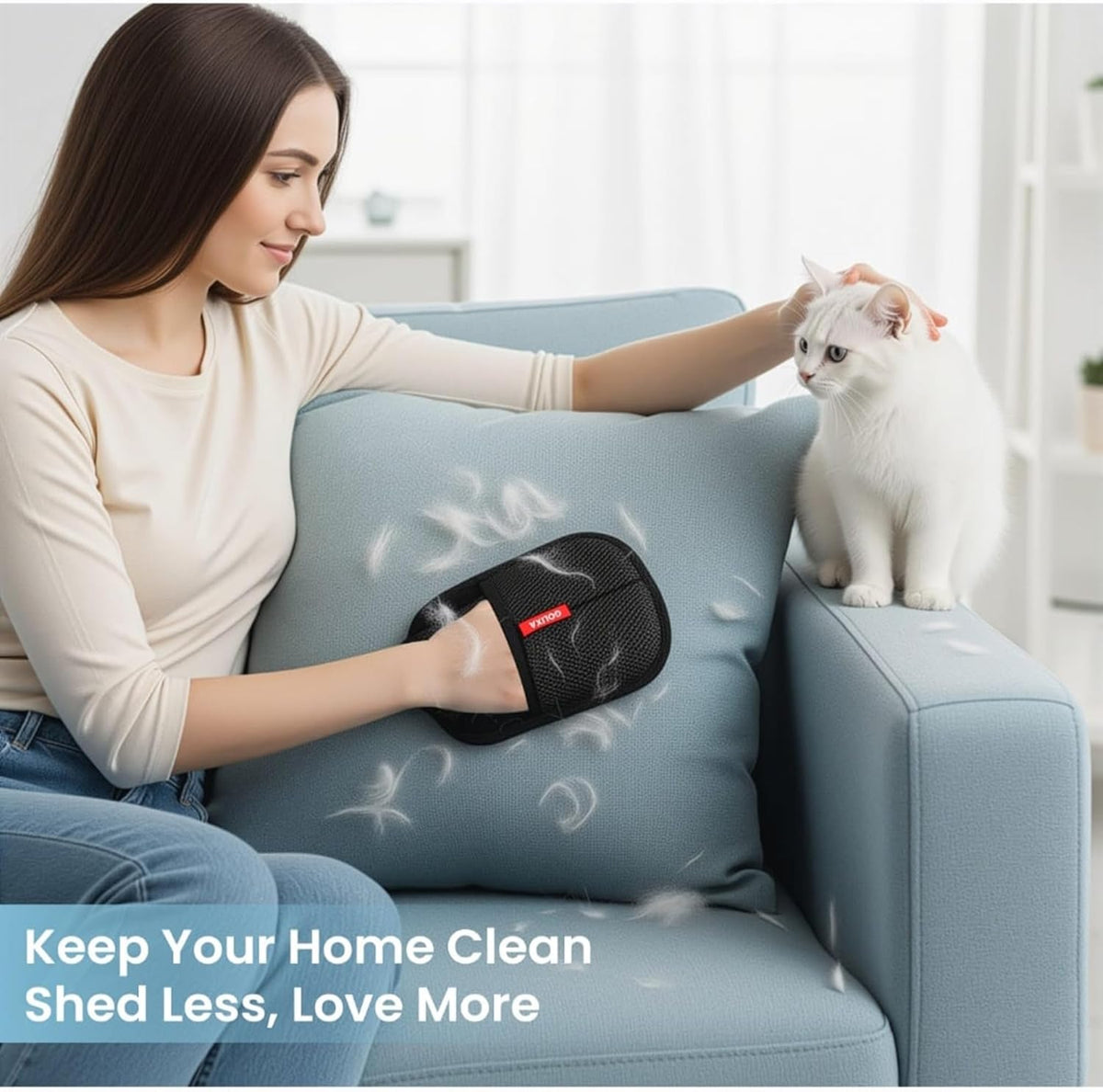 Reusable Pet Hair Removal Gloves – 4 Pack - view 7