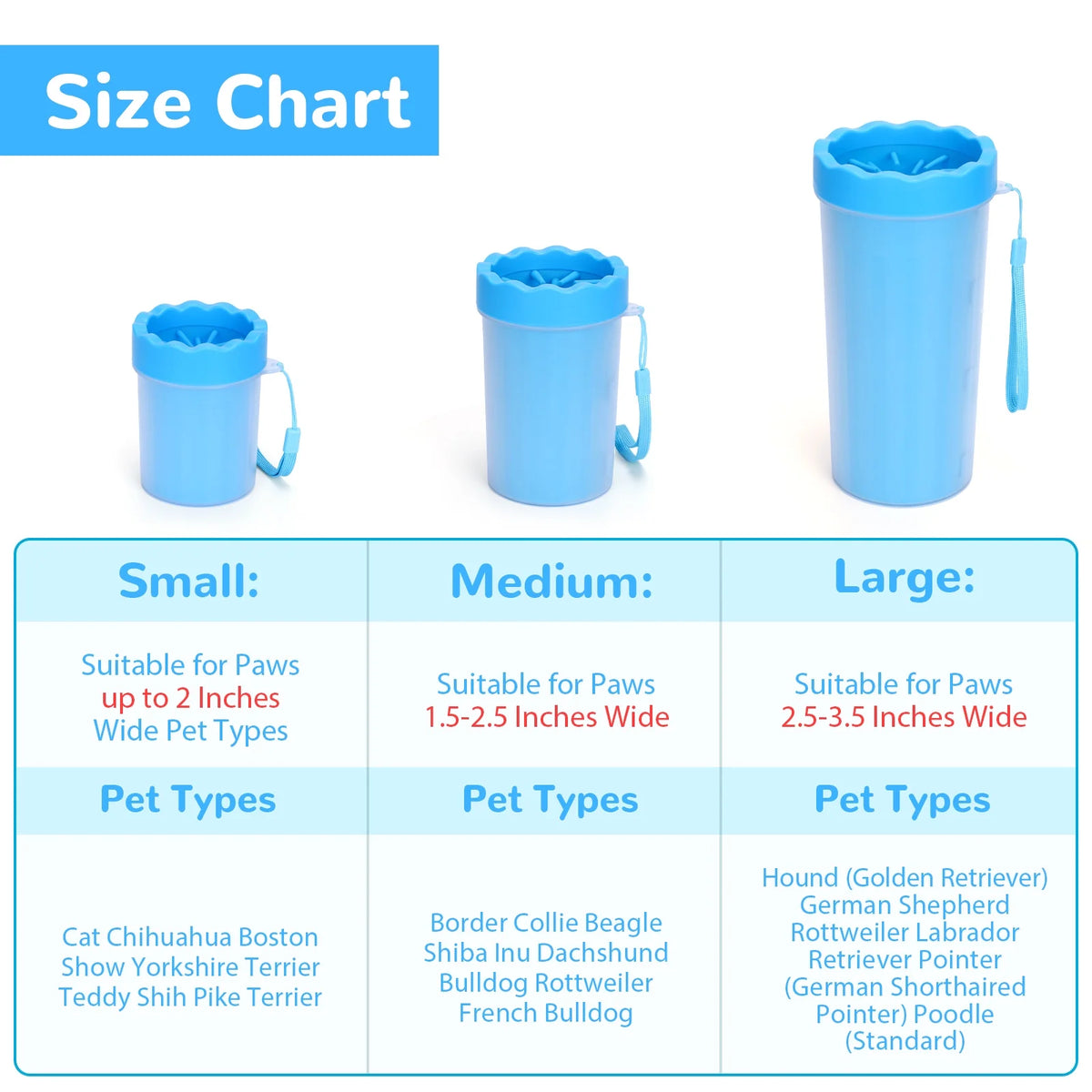Portable Dog Paw Cleaner Cup – Medium - view 9