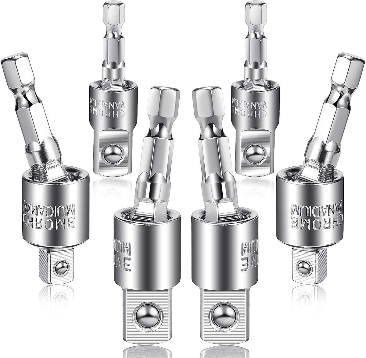 6-Piece 360° Rotating Socket Adapter Set