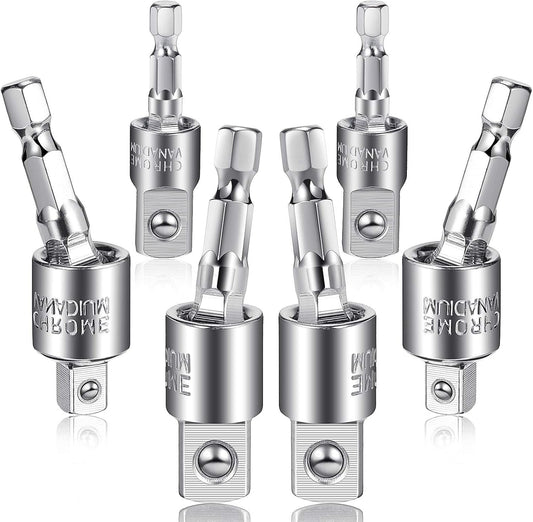 6-Piece 360° Rotating Socket Adapter Set