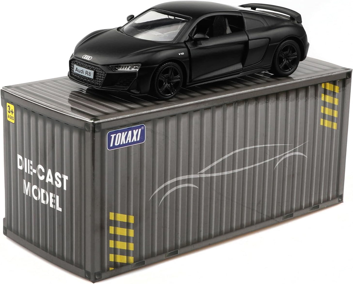 1:36 Audi R8 Pull-Back Diecast Model Car - view 6
