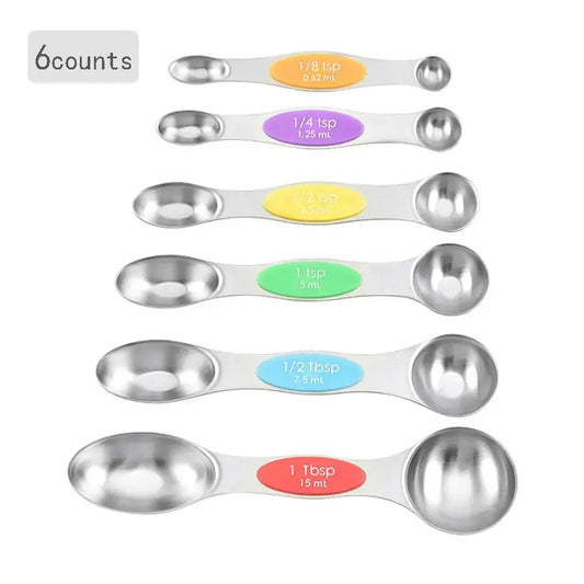 Magnetic Stainless-Steel Measuring Spoon Set