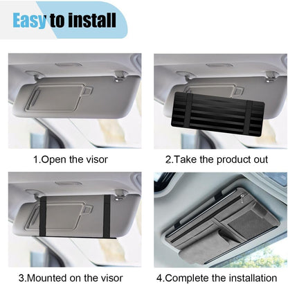 Suede Car Visor Organizer - view 4