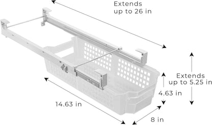 Adjustable Pull-Out Fridge Storage Drawer - view 4