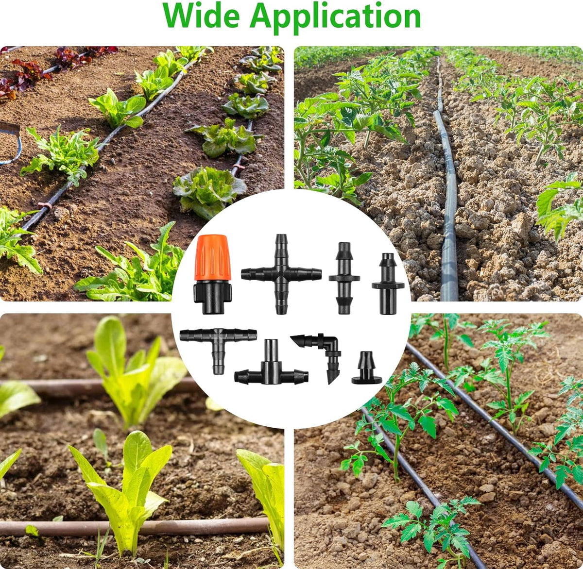 250-Piece 1/4-Inch Drip Irrigation Fittings Kit - view 6