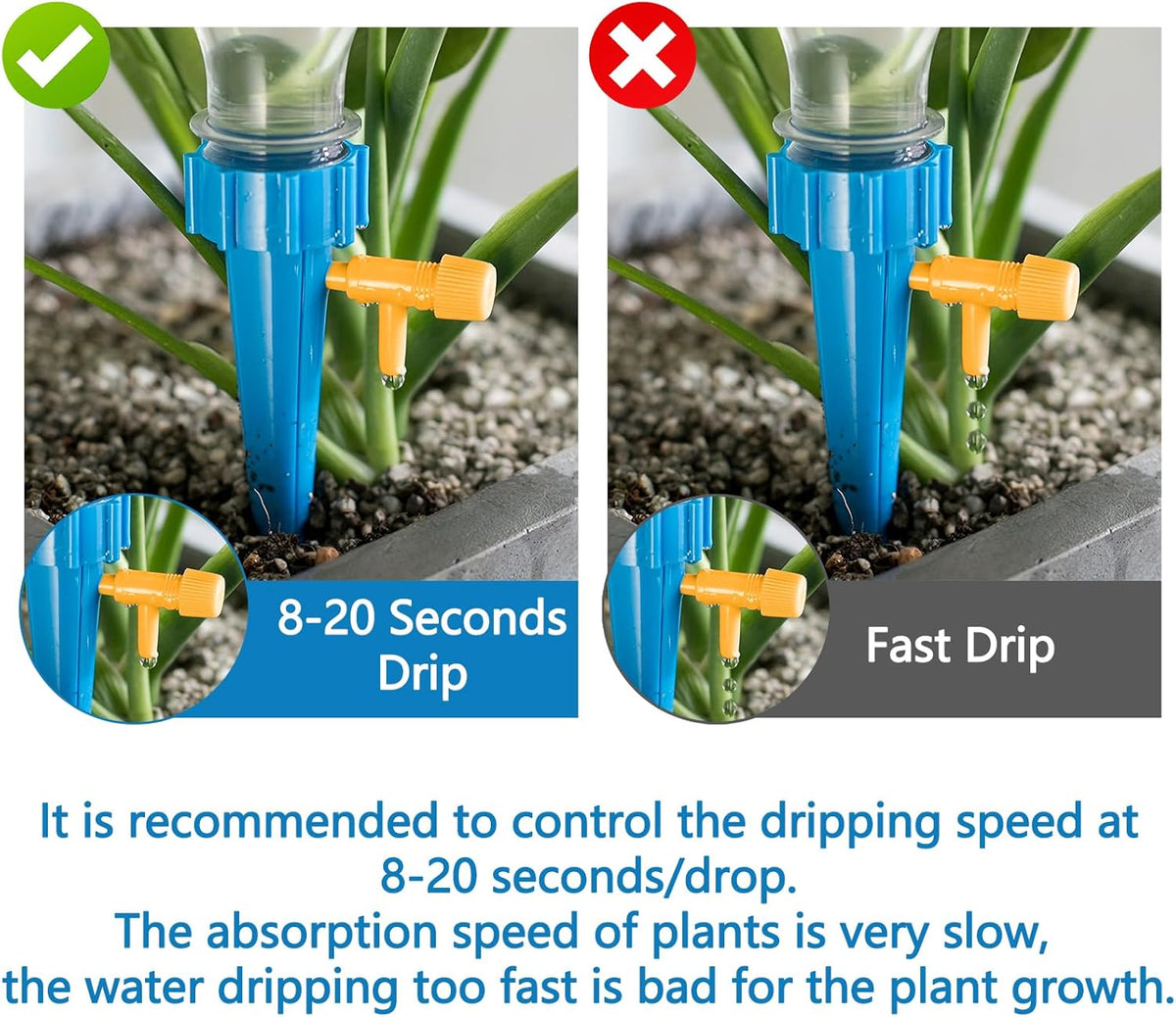 Adjustable Self-Watering Spikes – 20 Pack - view 4