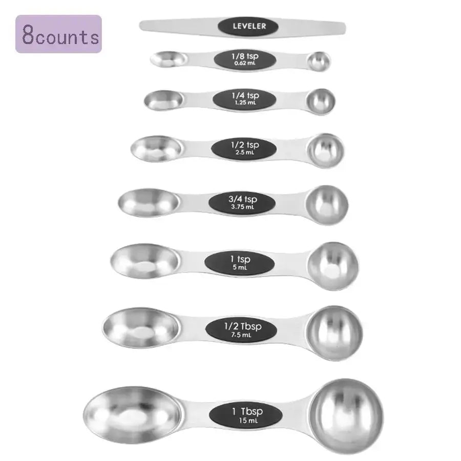 Magnetic Stainless-Steel Measuring Spoon Set - view 10