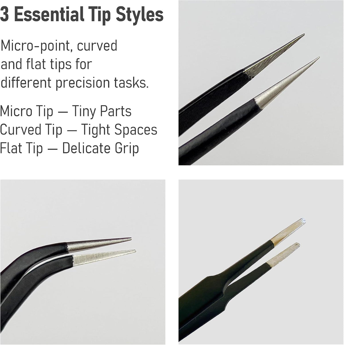 ESD-Safe Precision Tweezer Set - view 2