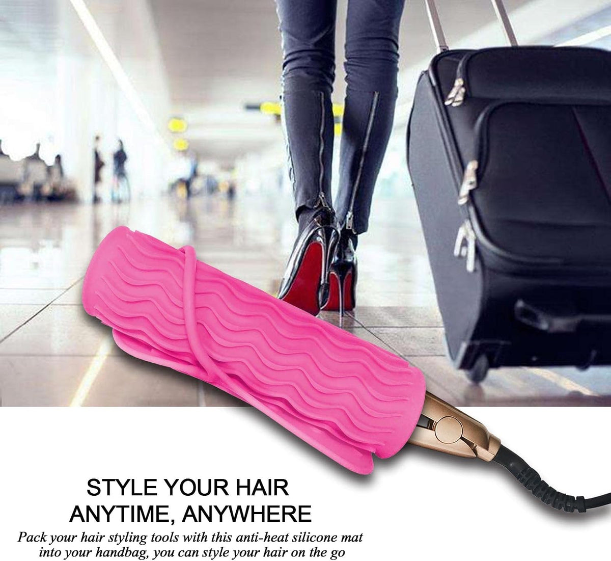 Heat-Resistant Silicone Hair Tool Mat - view 9