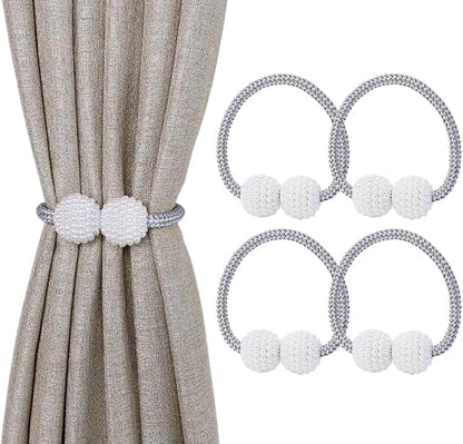 Magnetic Curtain Tiebacks – 4 Pack