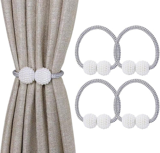 Magnetic Curtain Tiebacks – 4 Pack