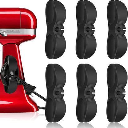 6-Pack Silicone Cord Organizer for Kitchen Appliances
