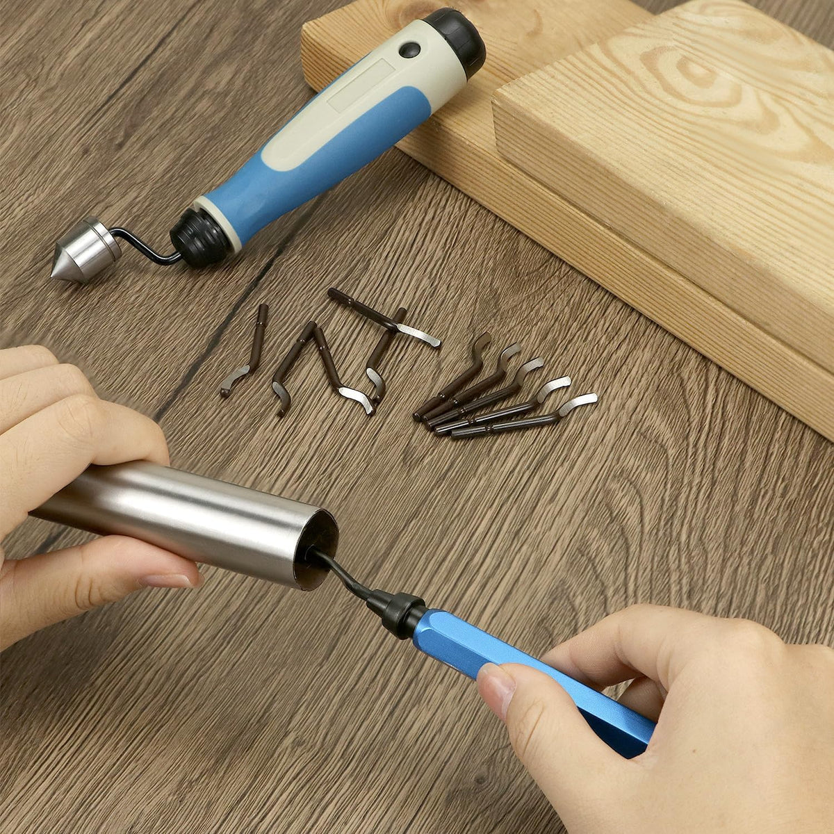 Hand Deburring Tool Kit with 10 Blades - view 7
