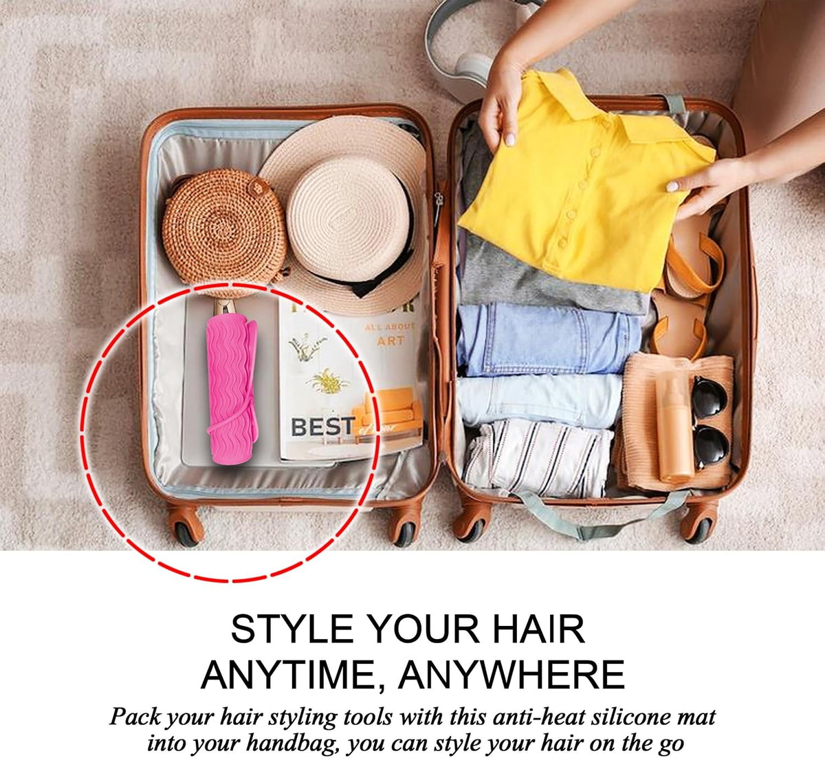 Heat-Resistant Silicone Hair Tool Mat - view 8