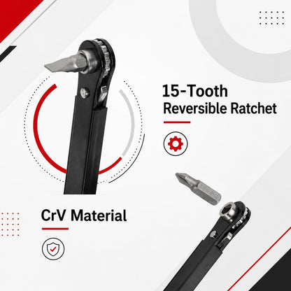 21-Piece Low-Profile Right-Angle Ratchet Set - view 7