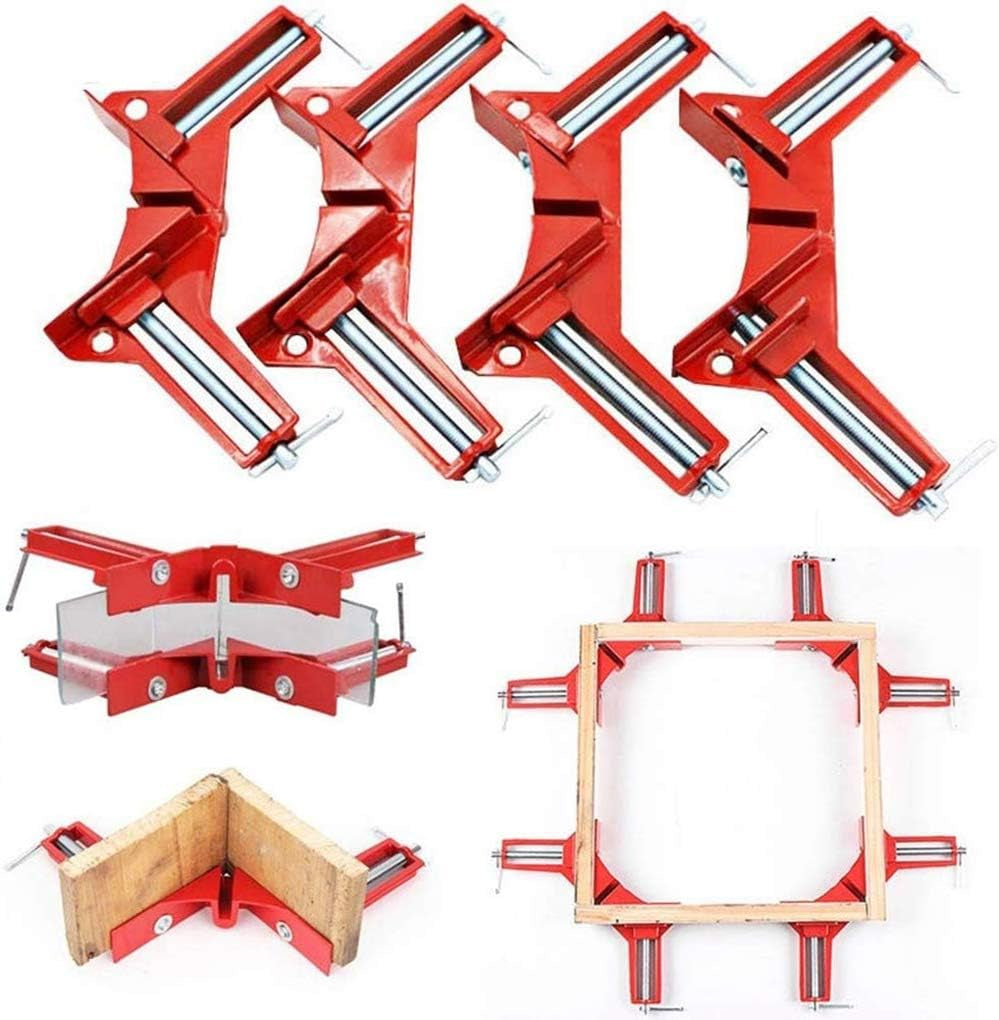 4-Pack 90° Zinc-Alloy Corner Clamps
