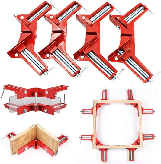 4-Pack 90° Zinc-Alloy Corner Clamps