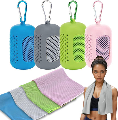 4-Pack Instant-Cooling Sports Towels