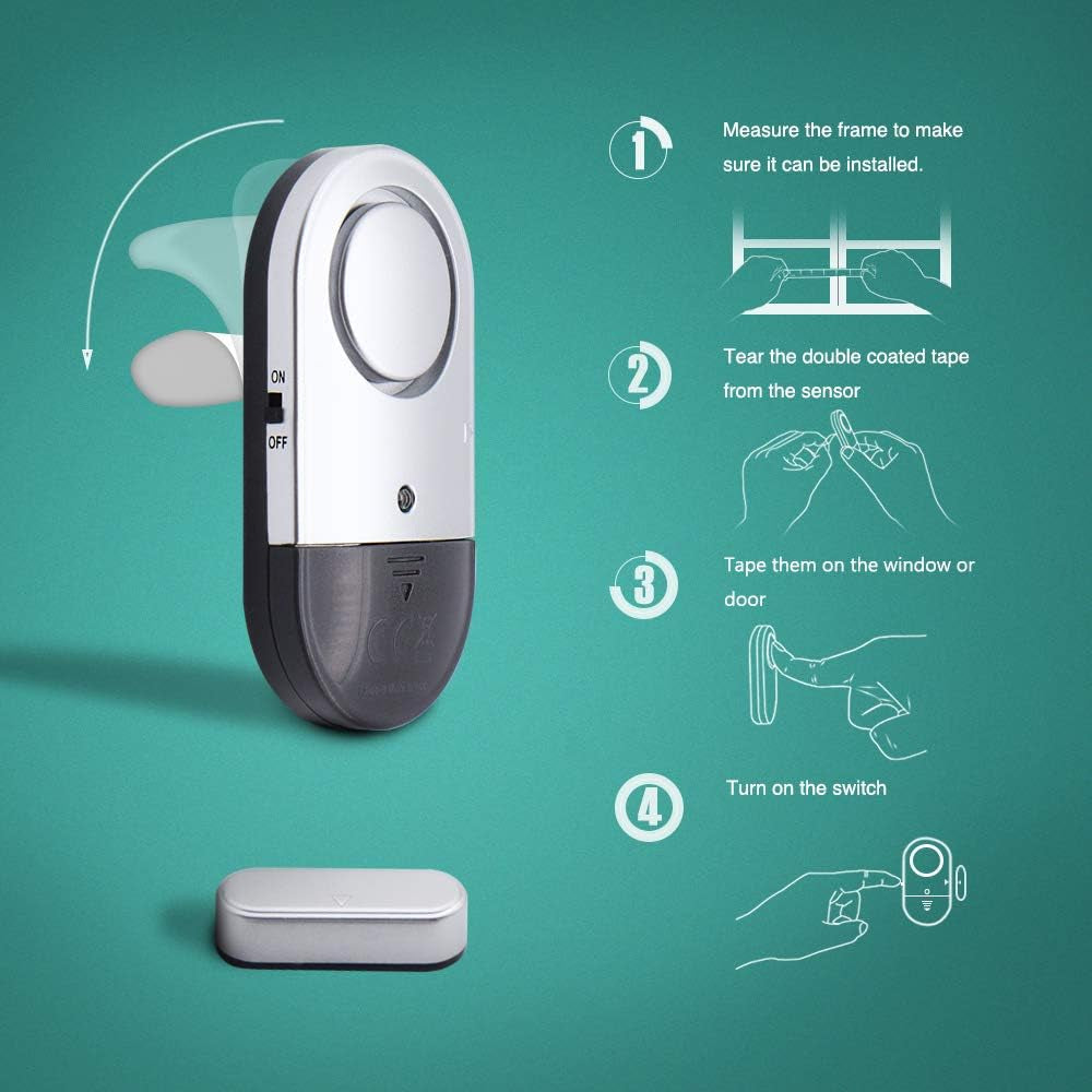 120 dB Wireless Door & Window Alarm - view 3