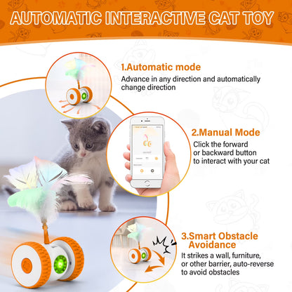 Rechargeable Remote-Control Moving Cat Toy - view 8